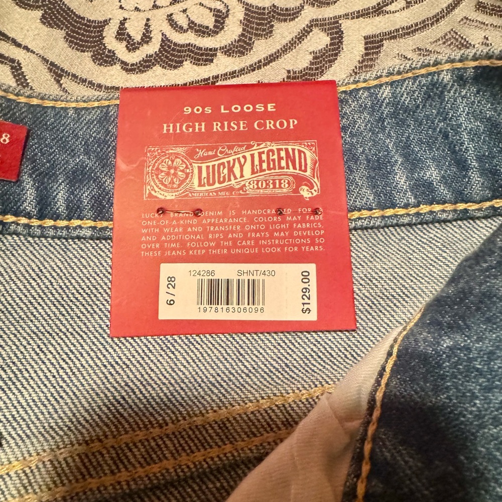 Lucky Brand Crop Rhinestone Jeans - Picture 3 of 6